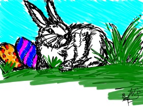Drawing of Easter egg by Wiktoria