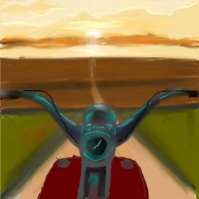 camay の バイク の絵