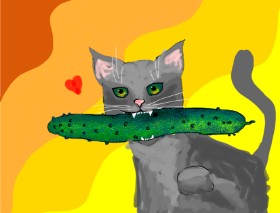 Darta の きゅうり の絵