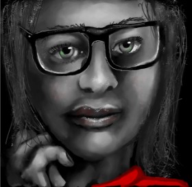 Leah の 眼鏡 の絵