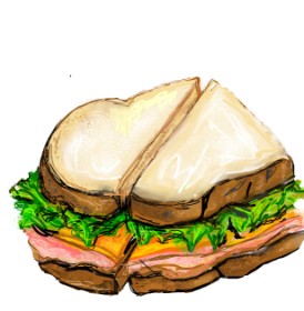 Drawing of Sandwich by KayXXXlee