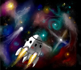 Leah の 宇宙船 の絵