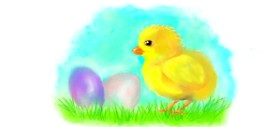 DebbyLee の イースターのひよこ の絵