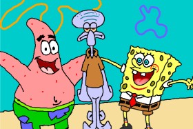 Drawing of Spongebob by InessA