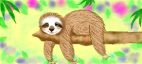 Debidolittle の ナマケモノ の絵