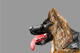 Рисунок на тему «Собака» — автор: Mia