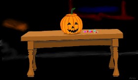 Drawing of Table by Flowerpot