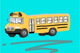 Drawing of Bus by ' Jules