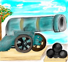 Shanthini の 大砲 の絵