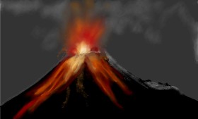 Chipakey の 火山 の絵