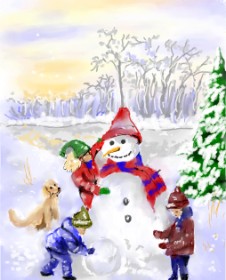 Bugoy の 雪だるま の絵