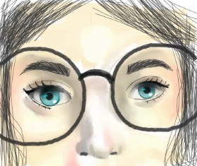 COOKIE🍪 の 眼鏡 の絵