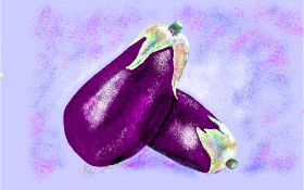 Drawing of Eggplant by GJP