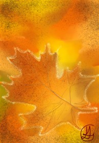 Drawing of Leaf by Olive