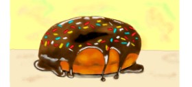 Рисунок на тему «Пончик» — автор: DebbyLee
