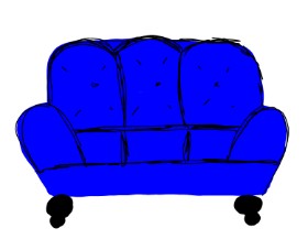 chillyD の ソファ の絵