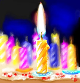 Drawing of Candle by ⋆su⋆vinci彡