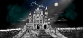 Drawing of Sand castle by Çhåching