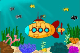 ' Jules の 潜水艦 の絵