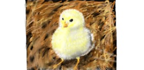 Drawing of Easter chick by SAM AKA MARGARET 🙄
