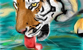 Herbert の トラ の絵