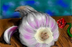 Рисунок на тему «Чеснок» — автор: 🌹🖌𝑅oses-𝕽-𝑅ed