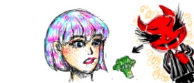 blah. の ブロッコリー の絵