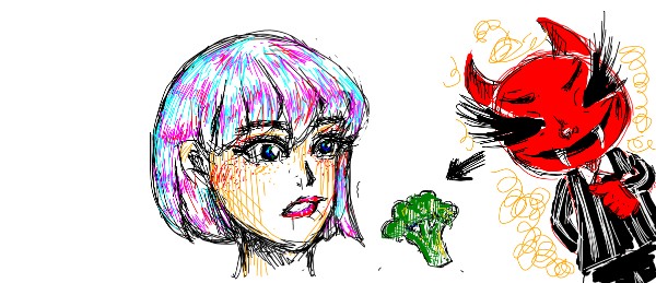 Рисунок на тему «Брокколи» — автор: blah.