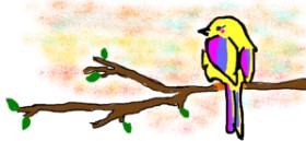 Rosa の 鳥 の絵