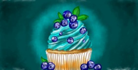 Muffin-Zeichnung von Eclat de Lune
