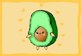 kelly の アボカド の絵