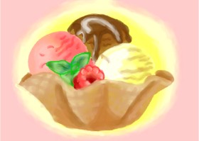 Mimps35 の アイスクリーム の絵