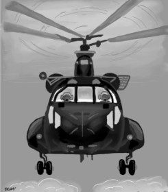 Helikopter - autor: GreyhoundMama