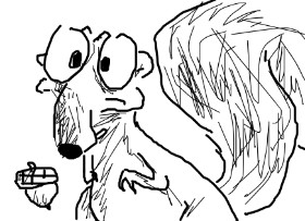 Рисунок на тему «Белка» — автор: whoopsie