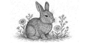 Drawing of Rabbit by Naywen