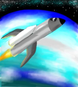 Рисунок на тему «Ракета» — автор: eVyE,✌️