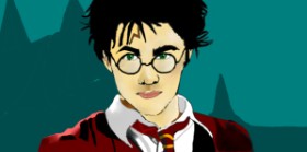 Drawing of Harry Potter by Kim