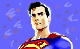 Herbert の スーパーマン の絵