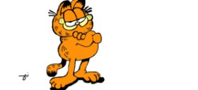 Drawing of Garfield by Gri