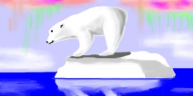 Swimmer の ホッキョクグマ の絵
