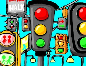 Just_shin の 信号機 の絵