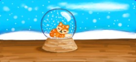 Рисунок на тему «Снежный шар» — автор: shiNIN