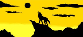 Рисунок на тему «Волк» — автор: Ая