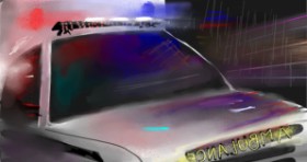 Drawing of Ambulance by Ryu
