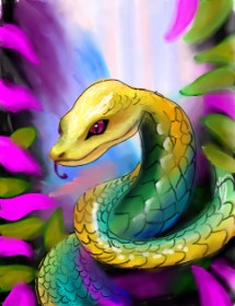 Walter nonwhite の 蛇 の絵