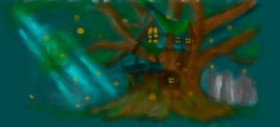 Drawing of Treehouse by Puta