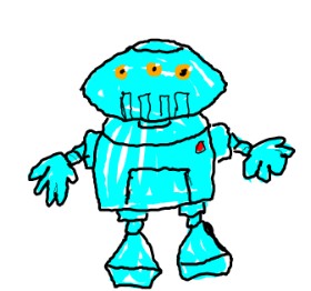Anonymous の ロボット の絵