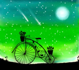 Drawing of Bicycle by Abeer-Irza