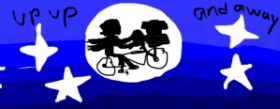 Mary の 自転車 の絵
