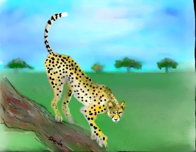 Kai 🐾 の チーター の絵